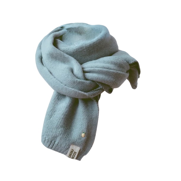 Guardurnaity Bufanda de mujer Color sólido hilo tejido hombro cuello envolturas chal ropa cálida decoración moda plegable viaje Ropa, zapatos y accesorios Miscelánea Cielo azul Guardurnaity AP013073-02