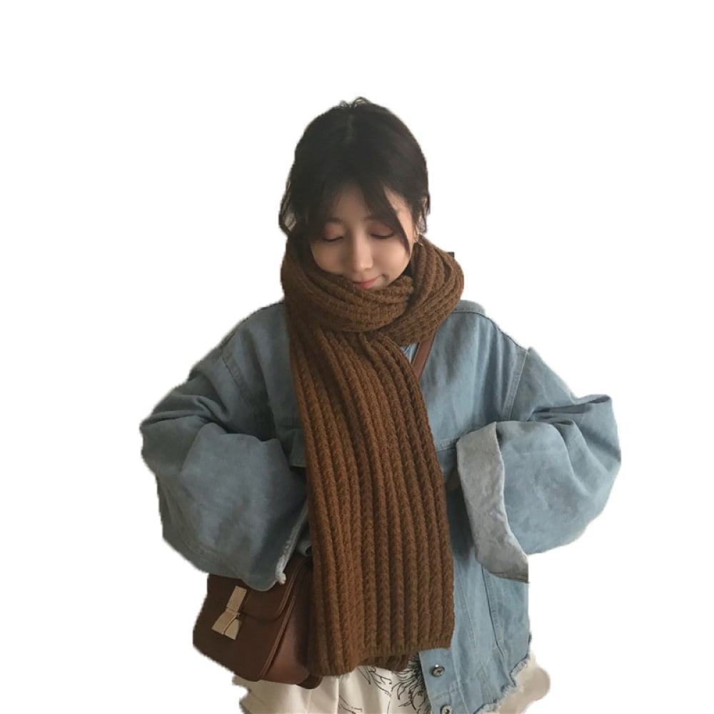 ASVP Shop Bufandas De Moda Unisex Para Otoño E Invierno De Punto Gofre