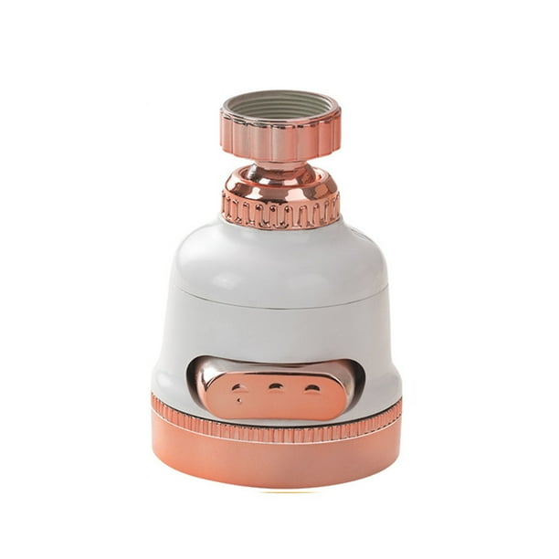 Inteprter Grifo aireador rociador cabeza de grifo Flexible movible filtro de baño boquilla antisalpicaduras hogar cocina baño blanco Suministros de limpieza para el hogar Blanco Inteprter HA063143-02