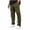 Army Green, variant on Cargo Pants for Men Multi Snap Pocket Side Zipper Straight Street Pants,Sizes S-3XL