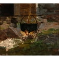 thumbnail image 3 of Amaldus Nielsen 13x12 Black Modern Framed Museum Art Print Titled - Washing Pot (1860), 3 of 5