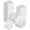 White-3 Inch (Pack of 8), variant on Furniture Risers Black 3 Inch (Pack of 8) Elevation Solution