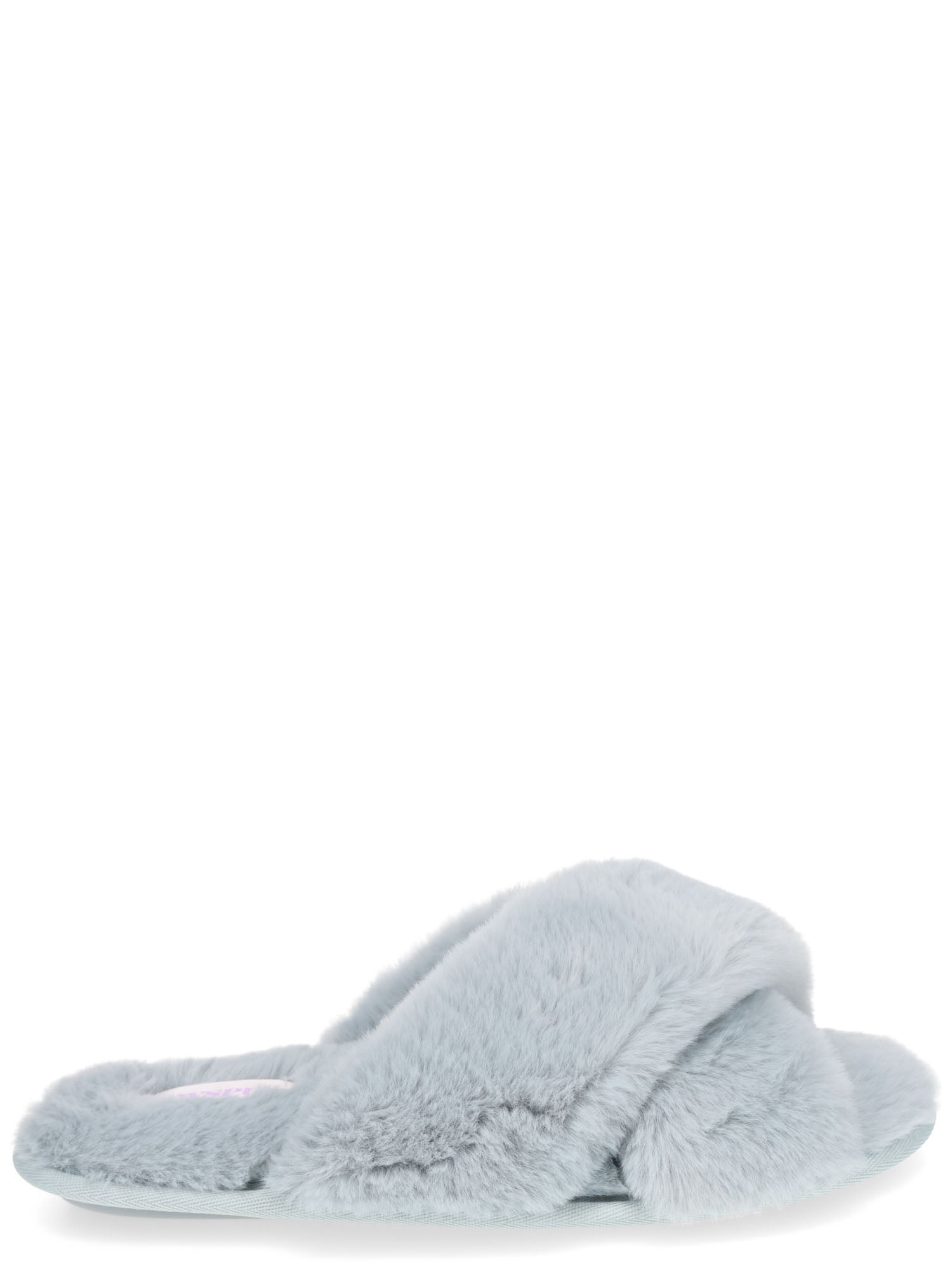 Joyspun Women's Faux Fur X-Band Slippers