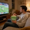 thumbnail image 3 of Popcorn Snack Container Sturdy Paper Material Portable Foldable Design for Sports Events Movie Night Chips Candy Chicken Stadium Party, 3 of 5