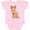 AD-Pink, variant on Inktastic Cute Christmas Reindeer with Christmas Lights Boys or Girls Baby Bodysuit