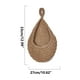 thumbnail image 2 of Cesta colgante de pared tejida a mano | Almacenamiento de frutas y verduras de malla con forma de lágrima | Organizador de pared para frutas, verduras, pan y conservas | Regalo decorativo para el, 2 of 3