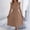 *Khaki, variant on ClodeEU Womens Lace Trim V Neck Ruffle Hem Midi Dress ,Sleeveless Pleated Waist Casual Dress Khaki,Womens Plus S