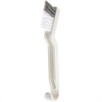 Qnjujn Crevice Cleaning Brush, Stiff Bristle Scrubber for Grout Tiles Sinks Showers, Multi-Surface Hard Bristle Brush for Stubborn Stains, Long Handle Design for Bathroom Kitchen Corners