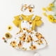 thumbnail image 3 of Ropa para bebé niña, trajes de verano en tepuce, falda tipo mameluco, 0-3 m, 3 of 7