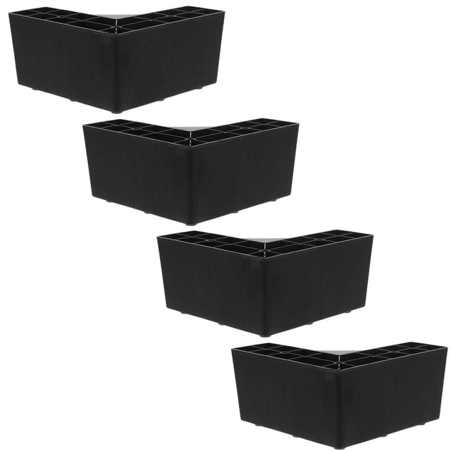Miangastore 4pcs Plastic Furniture Legs L-shaped Sofa Couch Legs Bed Replacement Legs