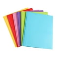 thumbnail image 2 of Visland 6 Pcs File Folder with Prongs Dual Pocket Design Plastic Folders Business Card Holder Letter Size Organizer, 2 of 8