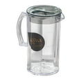 thumbnail image 1 of Lipstore Pichet d'Eau Transparent Grande Capacité pour Boissons Jus Réfrigérateur Noir Rond, 1 of 8