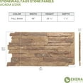 thumbnail image 2 of Ekena Millwork 49"W x 25 1/2"H x 1 1/4"D Acadia Ledge Stacked Stone, StoneWall Faux Stone Siding Panel, Fall Bank, 2 of 9