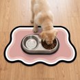 thumbnail image 4 of Pet Feeding Mat 23.6"x15.7", Quick Dry & Absorbent Pet Mat for Water Bowl, Anti Scratch Cat Mats for Feeding Stations, Large Cat Dog Food Bowl Mat for Indoor & Outdoor Use (Pink), 4 of 7