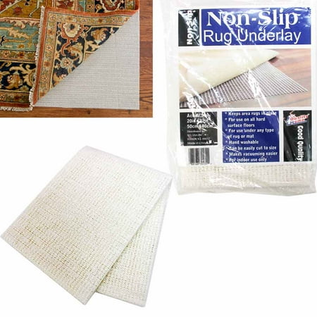 Area Rug Pad 20"x32" Non Skid Slip Underlay Nonslip Pad Super Grip Rugs Hardwood