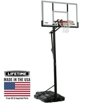 Lifetime 54-Inch Shatterproof Portable Basketball Hoop with Action Grip Adjustment & Slam-It Rim - Model 90631-Outdoor Play