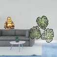 thumbnail image 2 of Estatua de Buda,Figuras de estatuas de Buda Bodhisattva de meditación,Figuras de esculturas budistas,decoración para templos y hogares,Placa de pared con hojas de palma,Decoración de pared, 2 of 8