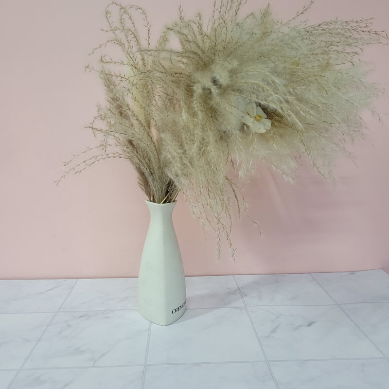 CHEMONLY Dried flower arrangements  Fluffy Dried Flower Arrangement — Ideal for Home Decor, Bohemian-Style Wedding Centerpieces, and Vase Fillers for Living Rooms, Bedrooms, or Offices