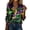 003_Army Green, variant on Mardi Gras Button Down Shirt for Women Carnival Party Long Sleeve Shirts Funny Mask Print Collared Blouse Plus Size Business Casual Outfits Army