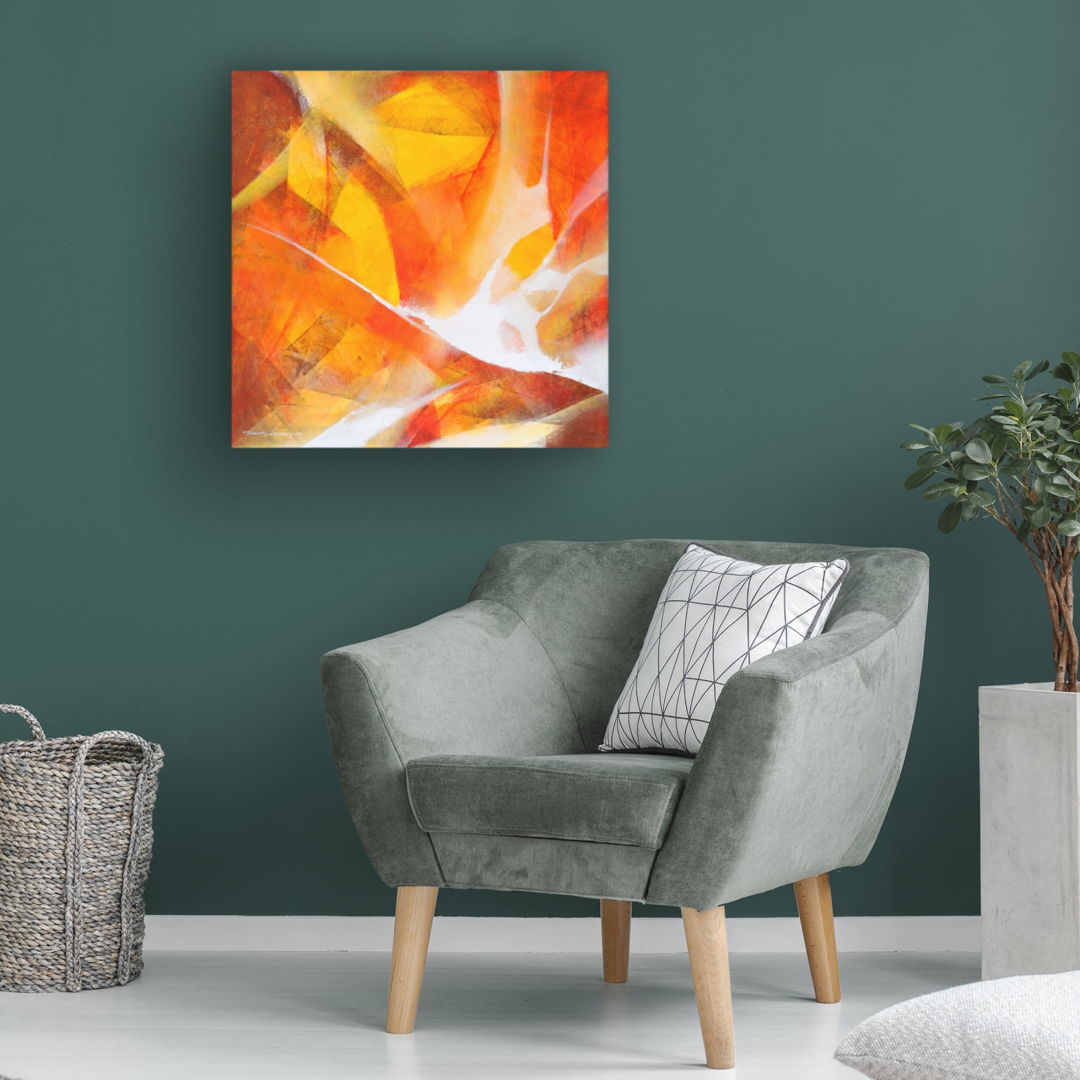 Canvas Wall Art - Thomas Leung 'Fly Up' Wall Art for Living Room, Bedroom, or Office Décor by Trademark Fine Art - 18 x 18 Inches