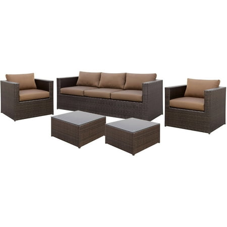 Furniture of America Eastman 5-Piece Patio Set, Beige
