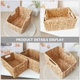 thumbnail image 3 of unbranded Cesta Decorativa Tejida En Tono Amarillo Claro Para Almacenar Objetos Y Mantener Orden, 3 of 8