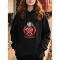 thumbnail image 2 of Outdoor Firefighter Hoodie for Men and Women, Unisex Pullover Hooded Sweatshirt, Comfortable Cotton Poly Blend, Casual Everyday Wear, 2 of 5