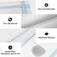 thumbnail image 6 of Blue Striped Outdoor Rug for Patio/Deck/Porch, Non-Slip Large Area Rug 5 x 8 Ft, Geometric Minimalist Watercolor White Indoor Outdoor Rugs Washable Area Rugs, Reversible Camping Rug Carpet Runner, 6 of 8