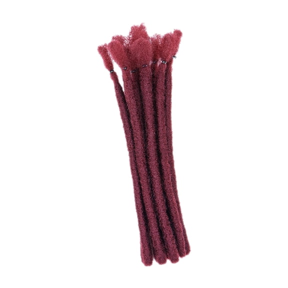 Pitycbo 10 Pieces Hair Extensions Braiding Hair Modern Supplies 8inch Hairstyle Handmade Red
