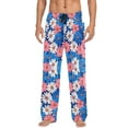 thumbnail image 7 of FORMRS Mens Pajama Pants with Pockets Sleepwear Lounge Bottoms Sizes S-2XL, Pink Flowers Pattern, 7 of 7