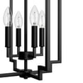 thumbnail image 4 of Hunter - Zoanne 4-light Matte Black, Medium Size Pendant Light, Dimmable, Modern Style, Geometric Shaped, for Bedrooms, Dining, Living Rooms - 45240, 4 of 7