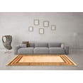thumbnail image 3 of Ahgly Company Indoor Round Abstract Orange Modern Area Rugs, 5' Round, 3 of 4
