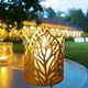 thumbnail image 3 of Porta Tealight Decoración de  hueco de hierro para Dorado Gloria Portavelas candelita, 3 of 9