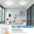 thumbnail image 5 of 6PACK 810lm LED Flush Mount Ceiling Light, 7" LED Ceiling Light, 4000K Cool White LED Ceiling Light For Bedroom, Living Room, Garage, Office, Warehouse, Dining room, Coatroom,  Closet Room, 5 of 8