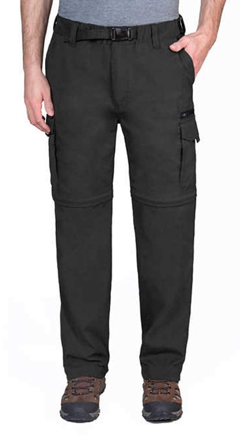 BC Clothing Men’s Convertible Pant with Stretch (Charcoal, M X 32 ...