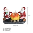 thumbnail image 3 of Ganfancp Navidad Led Luces Decorativas Adornos de Resina Pequeñas Luces de Noche Santa Claus Regalos de Navidad Luminoso Led Vela Luces Liquidación Ventas Hoy Ofertas Prime 1* Luz de Papá Noel, 3 of 7