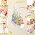 thumbnail image 3 of Dreamtimes 3 PCS Multicolored Pumpkins Baby Muslin Washcloths, Watercolor Autumn Fall Face Towel Burp Cloths Ultra Soft Absorbent Cotton Bath Wipes Towels for Newborn Boys Girls, 3 of 7