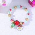 thumbnail image 4 of Conjunto de 6 pulseras navideñas coloridas con cuentas navideñas, pulsera elástica Chram, novedad para vacaciones, 4 of 5