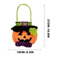 thumbnail image 3 of Halloween Trick or Treat Candy Bags Plush Candy Buckets with Handle for Halloween Party Favor Tote Candy Bag for Boys & Girls, 3 of 5