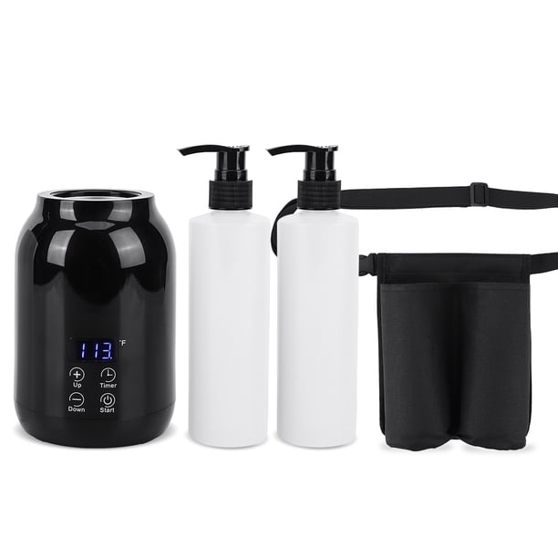 Calentador Digital de loción eléctrica de 2 modos con funda de aceite de masaje pantalla LED calentador de crema de Gel lubricante para peluquerías de salón en casa