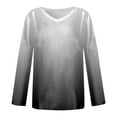 thumbnail image 4 of Womens T Shirts Comfortable Long Sleeve V Neck Shirts Lightweight Swea Fashion Tunic Tops Tshirts, 4 of 5