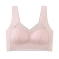 thumbnail image 2 of FITORON Womens Wirefree Sports Bra Plus Size High Support, Seamless Racerback Workout Bra for Large Bust, Comfortable for Running Gym Yoga, Pink,Size XL, 2 of 8