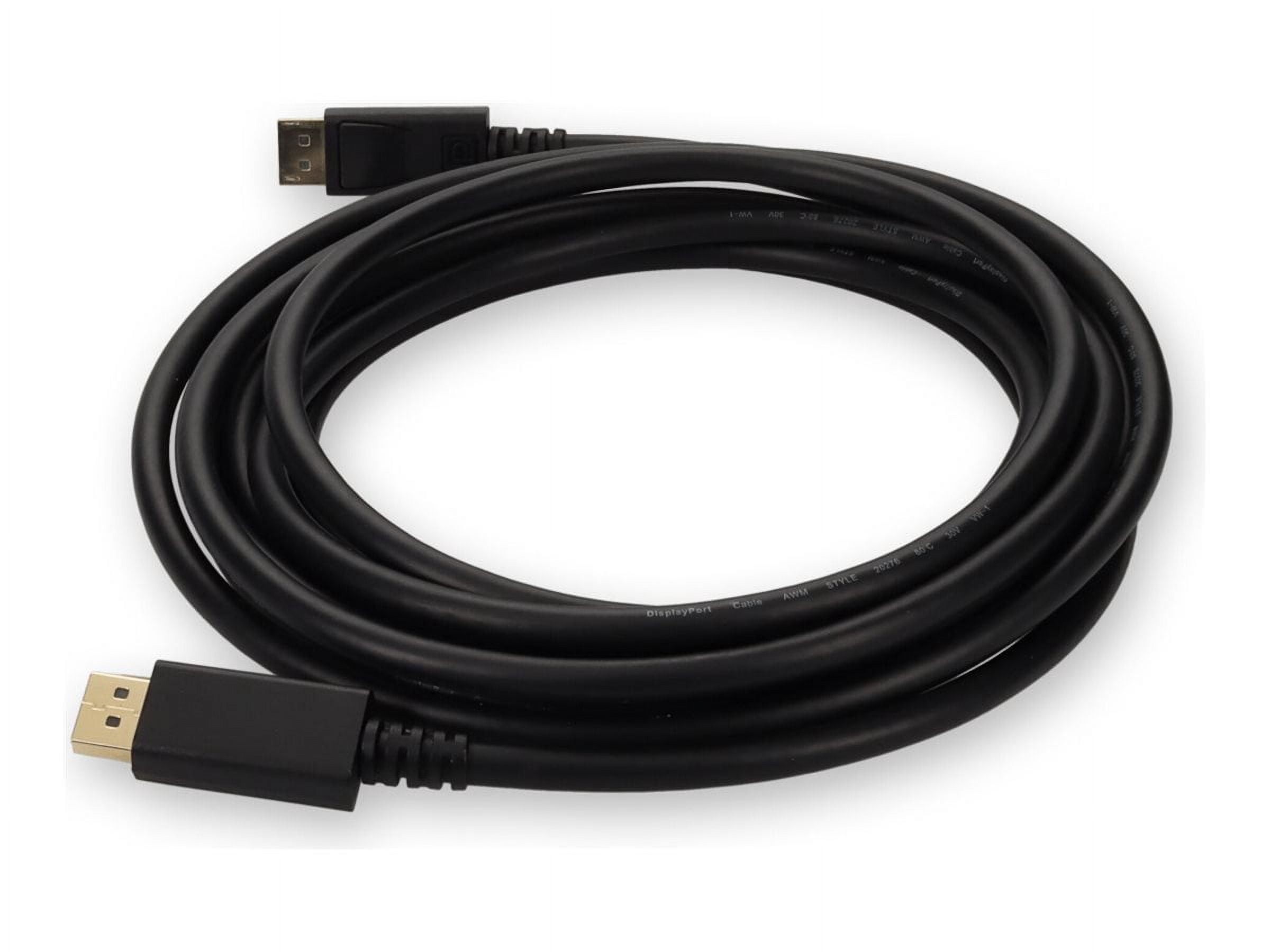 AddOn 15ft DisplayPort Male 1.4 to DisplayPort 1.4 Male Black Adapter Cable 8K 60Hz