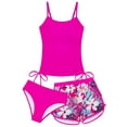 thumbnail image 4 of SHenli Toddler Girl Swim3T Bathing Suit GirlGirls 3 Piece Swimwear Long Sleeve Rash Guard Swim Shirt With Bikini Bottom and Swim Skirt for Sun, 4 of 4