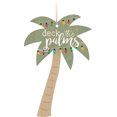 thumbnail image 1 of P. Graham Dunn Deck The Palms Coastal Green 4.5 x 3 Wood Decorative Hanging Figurine Ornament, 1 of 1