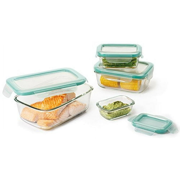 OXO Prep & Go 2 Cup White Rectangular Polypropylene Divided Food Storage  Container with Snap-On Lid