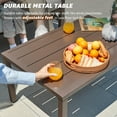 thumbnail image 6 of NATURAL EXPRESSIONS 4 Pieces Patio Furniture Sets, Outdoor Furniture Metal Patio Sectional Sofa Conversation Set, 2 Motion Rocking Chairs,6.5" Olefin Cushions for Yard,Porch,Poolside, 6 of 8