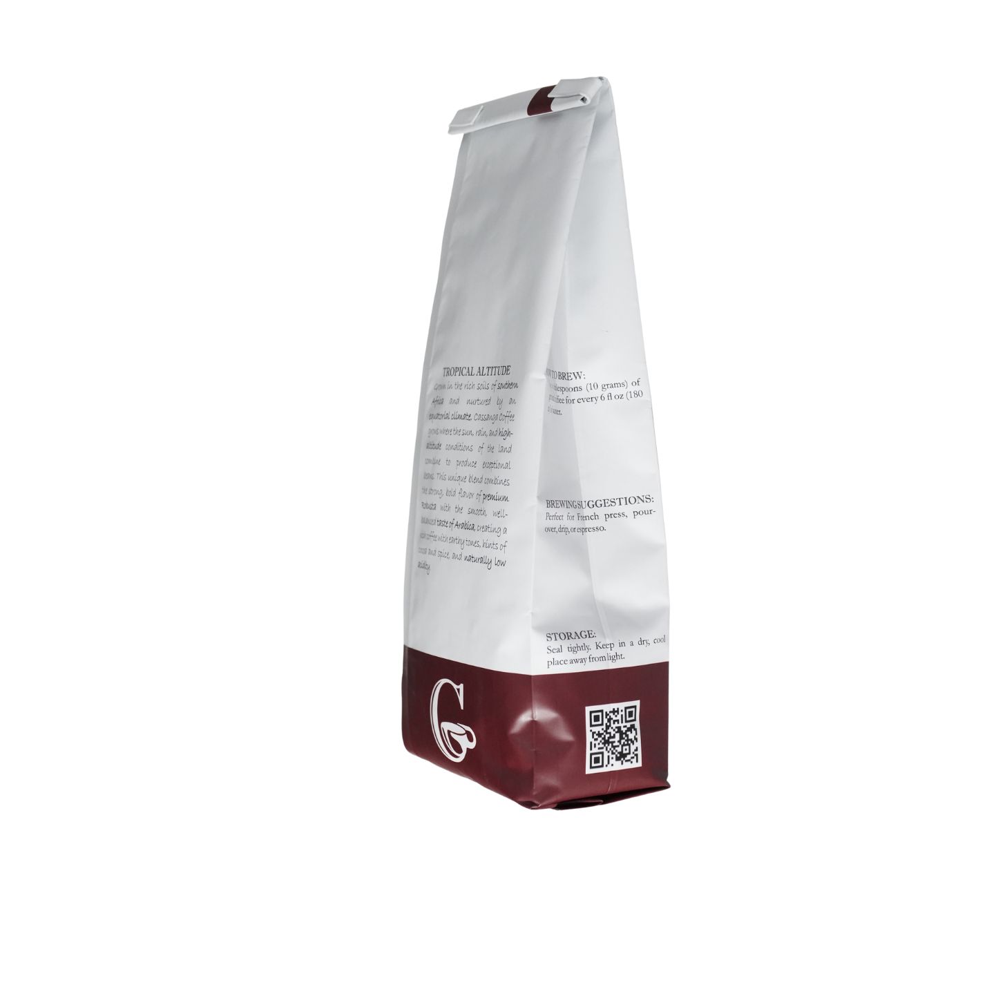 Cassanga Coffee — Natural Dark Roast, Whole Bean Coffee 10 oz (284 g)