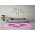 thumbnail image 3 of Ahgly Company Indoor Rectangle Medallion Pink Traditional Area Rugs, 8' x 12', 3 of 4