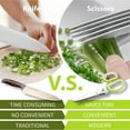 thumbnail image 6 of 2 Packs Herb Scissors Set - Herb Scissors with 5 Blades and Cover, Herb shears with 3 Blades, Shred Silk Knife, Cool Kitchen Gadgets for Cutting Fresh Garden Herbs. Also Used for Cutting Paper., 6 of 8